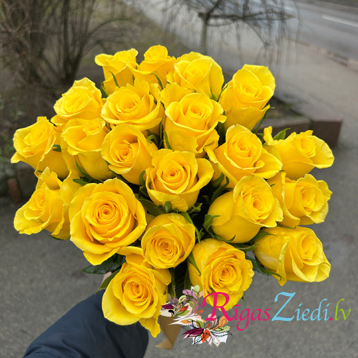 Bouquet of yellow roses 