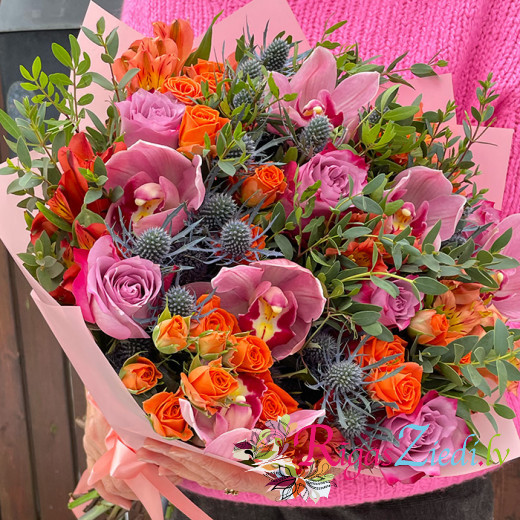 A bouquet of exotic flowers