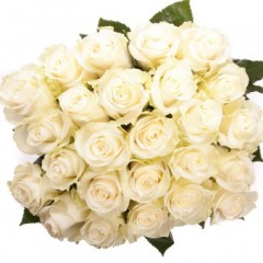 White rose bouquet, a variable number of flowers and length